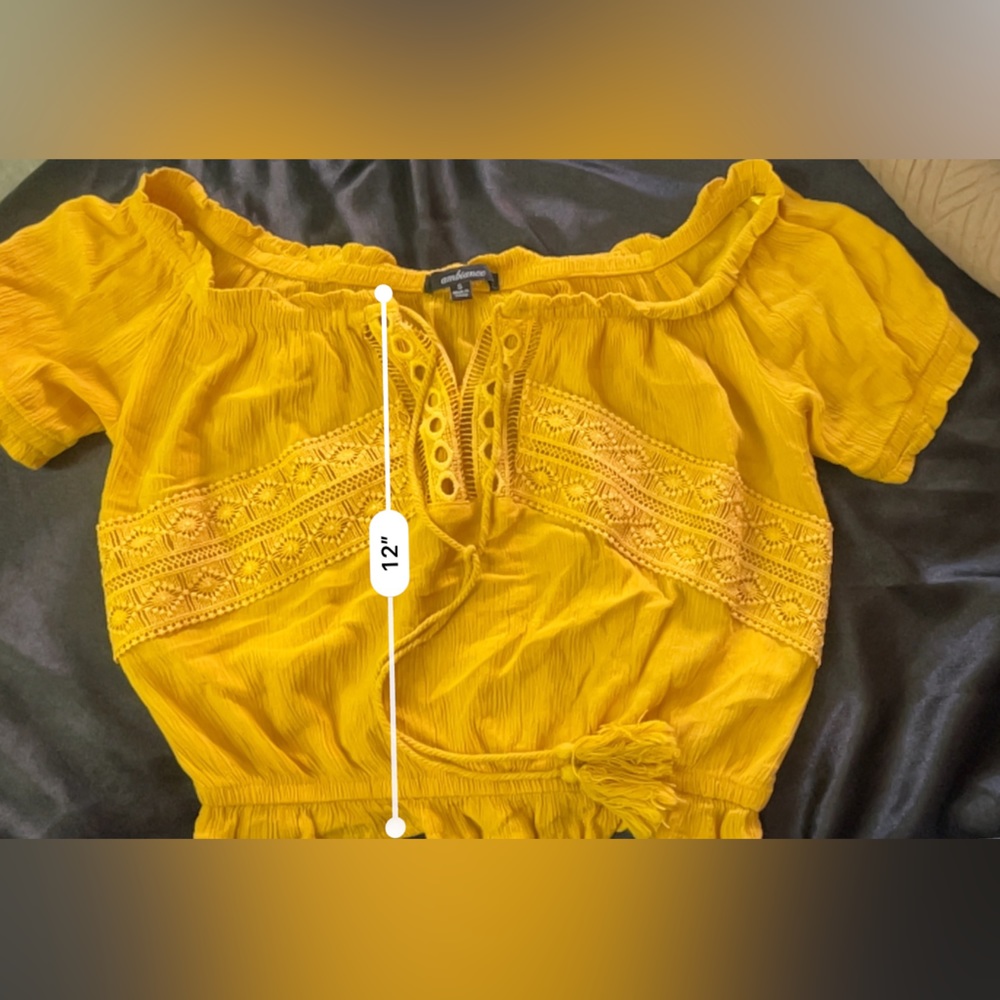 Yellow Crop Top